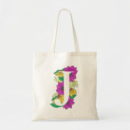 Bolsa Tote Saco de Tote do Design com "J" colorido