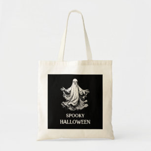 Bolsa Tote Saco de Tote do Dia das Bruxas Spooky com fantasma
