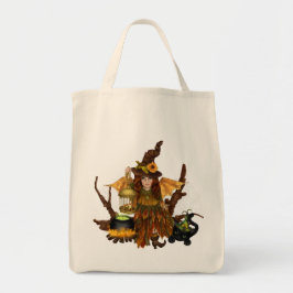 Bolsa Tote "Saco de Tote do Halloween com Fada de Woodland"