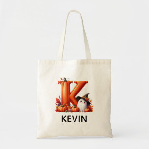 Bolsa Tote Saco de Tote do Halloween Monograma Personalizado
