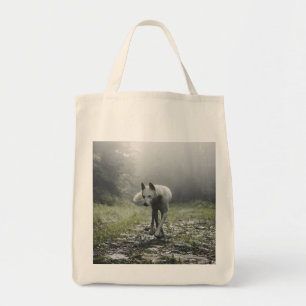 Bolsa Tote Saco de Tote do Husky Siberiano Branco