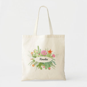 Bolsa Tote Saco de Tote do Monograma Cactus