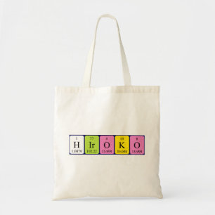 Bolsa Tote Saco de tote do nome periódico da mesa Hiroko