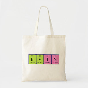 Bolsa Tote Saco de tote do nome periódico da mesa Irvin