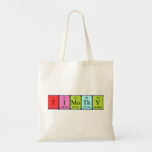 Bolsa Tote Saco de tote do nome periódico da mesa Timothy