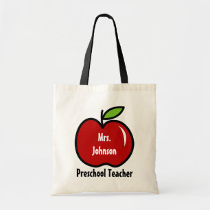 Bolsa Tote Saco de tote do professor pré-escolar Personali