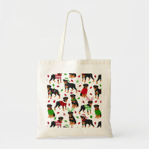 Bolsa Tote Saco de Tote do Rottweiler Natal
