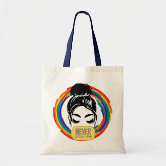 Bolsa Tote Saco de Tote do Vibes - Nunca Desistir