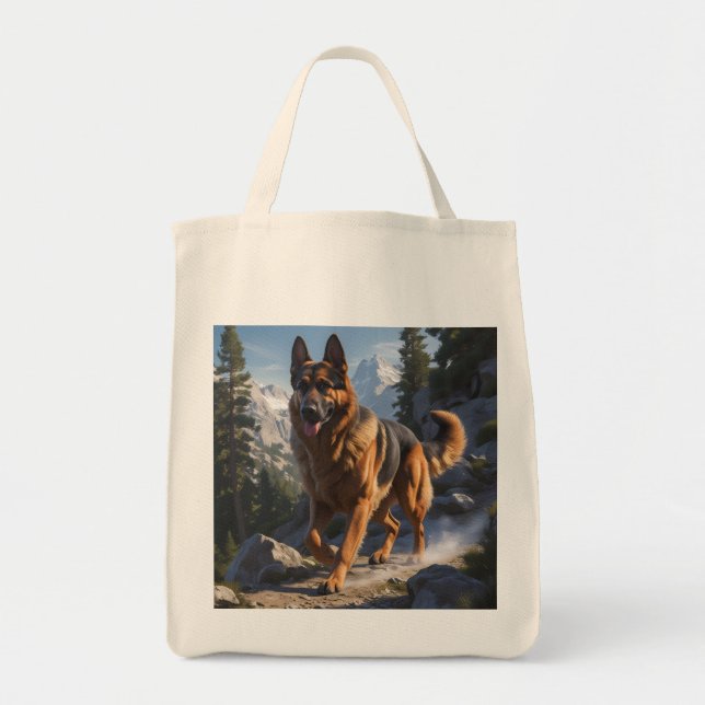 Bolsa Tote Saco de Tote Elegante do german shepherd (Frente)