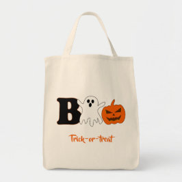 Bolsa Tote Saco de Tote Engraçado de Boo Halloween