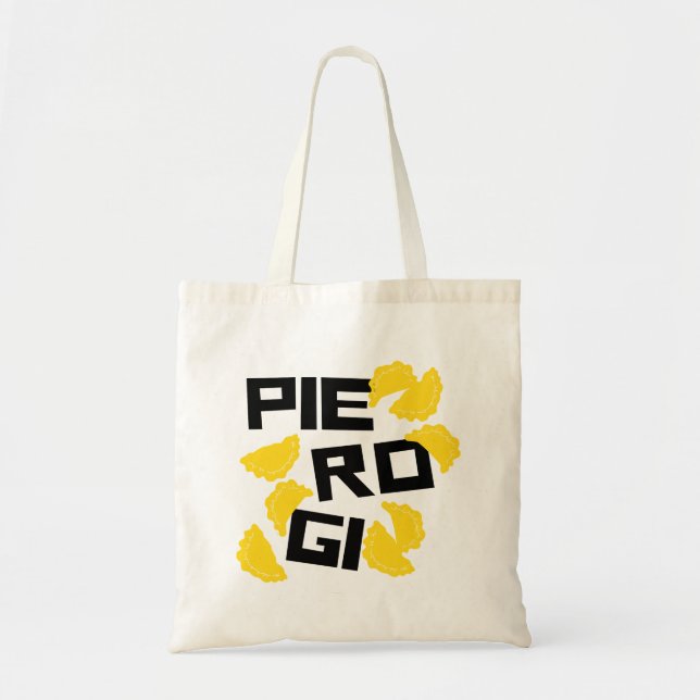 Bolsa Tote Saco de Tote Engraçado Pierogi (Frente)