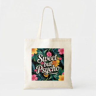 Bolsa Tote Saco de Tote Fashionável doce, mas Psicopata