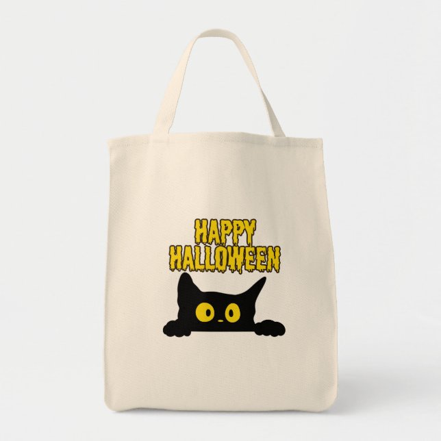Bolsa Tote Saco de Tote Feliz Halloween (Frente)