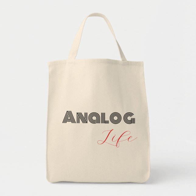 Bolsa Tote Saco de tote moderno | vida analógica (Frente)