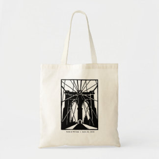 Bolsa Tote Saco de tote NYC da ponte Brooklyn - Personalizáve