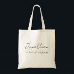 Bolsa Tote Saco de Tote Personalizado<br><div class="desc">Crie uma bolsa personalizada para todas as pessoas especiais do seu casamento. O nome e o título podem ser personalizados para ajustado das suas necessidades/formulações exatas.</div>