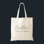 Bolsa Tote Saco de Tote Personalizado<br><div class="desc">Crie uma bolsa personalizada para todas as pessoas especiais do seu casamento. O nome e o título podem ser personalizados para ajustado das suas necessidades/formulações exatas.</div>