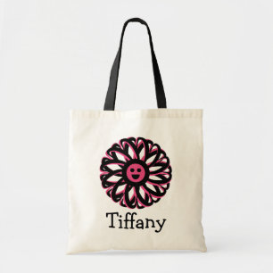 Bolsa Tote Saco de Tote Personalizado do Flor Feliz da Tiffan