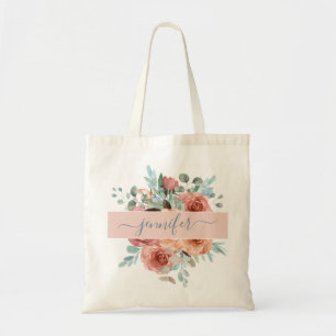 Bolsa Tote Saco de Tote Personalizado, Saco de Tote Floral. B
