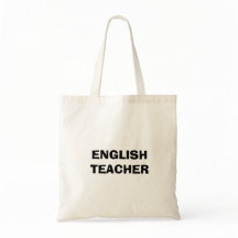 Saco de Tote Profissão de Professor de Inglês