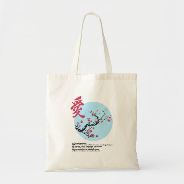 Bolsa Tote Saco de Tote Sakura do Flor Japonês (Frente)