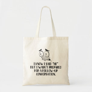Bolsa Tote Saco de Tote Socialmente Engraçado