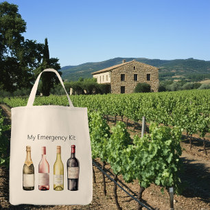 Bolsa Tote Saco de transporte de vinho com ditado engraçado 