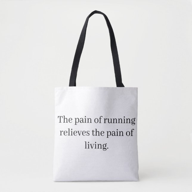 Bolsa Tote Saco de transporte inspiração para corrida (Frente)