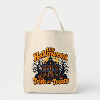 Bolsa Tote Saco de Truque ou Tratamento de Halloween Personal