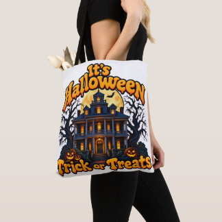 Bolsa Tote Saco de Truque ou Tratamento de Halloween Personal
