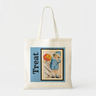 Bolsa Tote Saco de Truque ou Tratamento Vintage Infantil & Ja