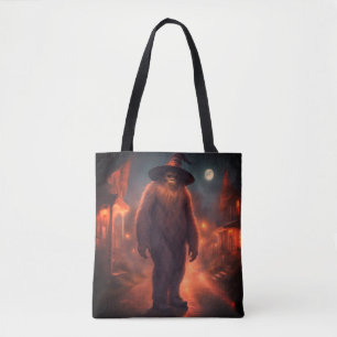 Bolsa Tote Saco de truque ou trato de Sasquatch no Halloween