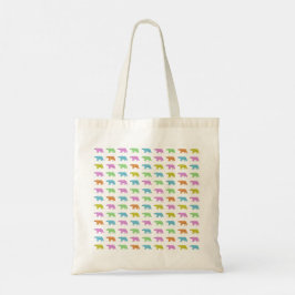 Bolsa Tote Saco de Urso Polar Arco-íris