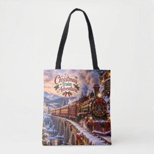 Bolsa Tote Saco de Viagem Aventura do Trem de Natal