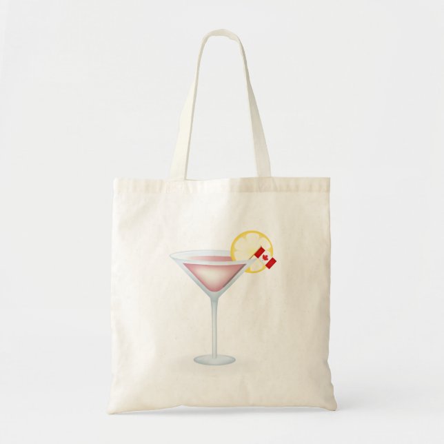 Bolsa Tote Saco de viagem com coquetel canadense (Frente)