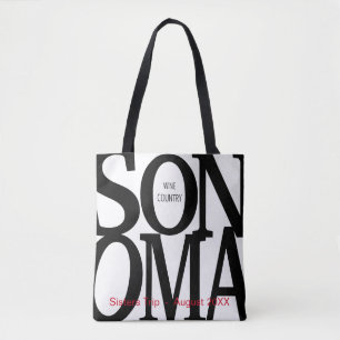 Bolsa Tote Saco de Vinho Sonoma Country