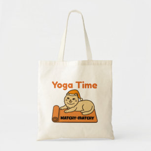 Bolsa Tote Saco de Yoga Gato Matchy-Matchy