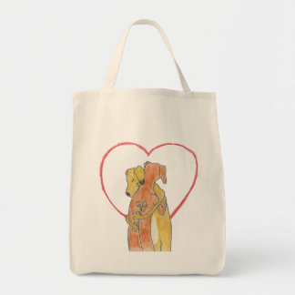 Bolsa Tote Saco do abraço de Rhodesian Ridgeback