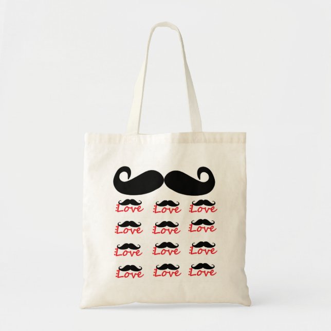 Bolsa Tote Saco do amor do bigode (Frente)