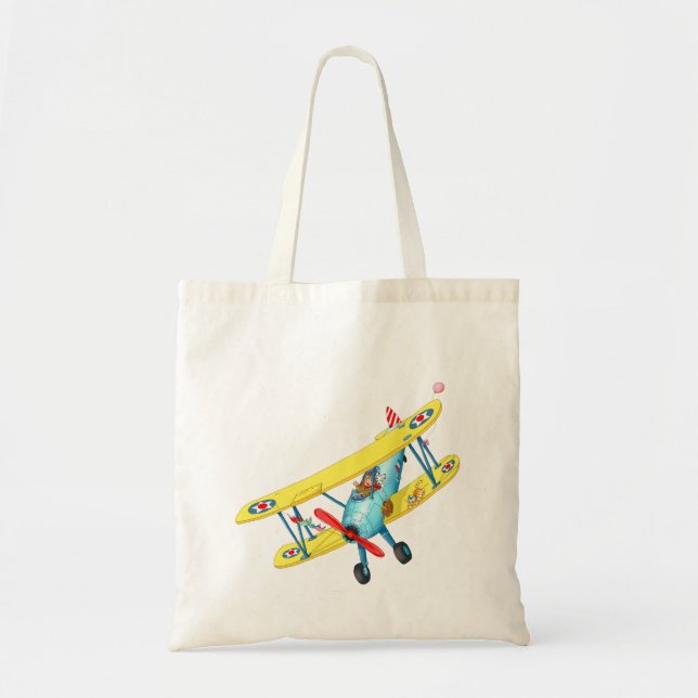 Bolsa Tote Saco do avião do divertimento (Frente)