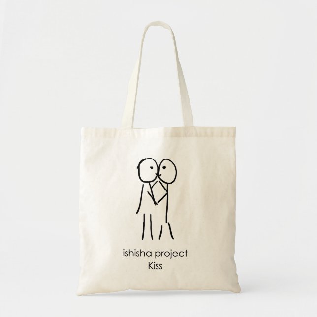 Bolsa Tote Saco do beijo - ilustração do amor (Frente)