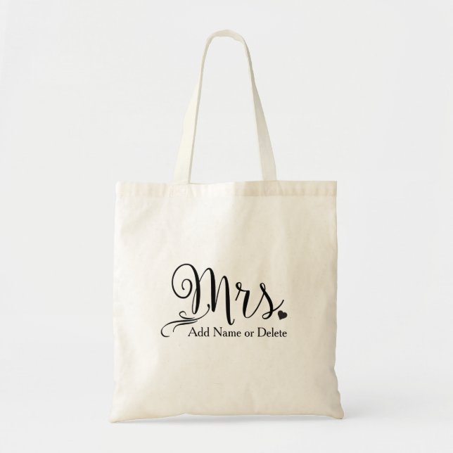 Bolsa Tote Saco do casamento para a sacola das canvas do (Frente)