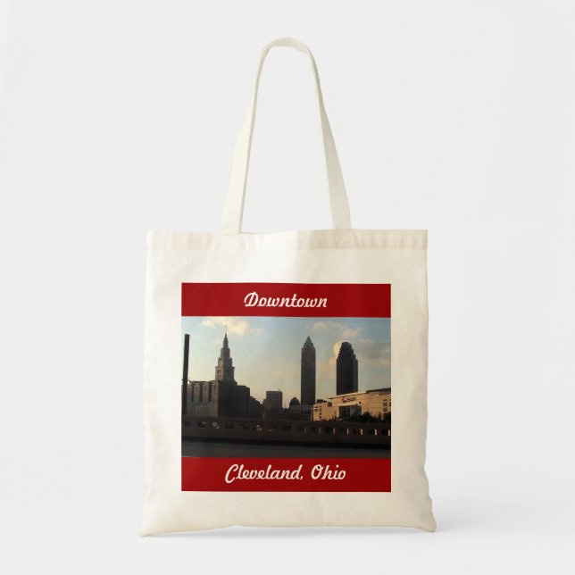 Bolsa Tote Saco do centro de Cleveland OH (Frente)