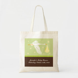 Bolsa Tote Saco do chá de fraldas - verde e Brown