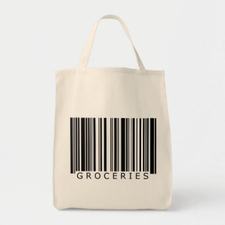 Bolsa Tote Saco do código de barras dos mantimentos