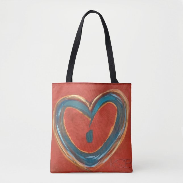 Bolsa Tote Saco do Coração (Frente)