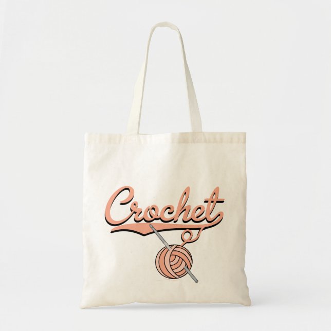Bolsa Tote Saco do Crochet (Frente)