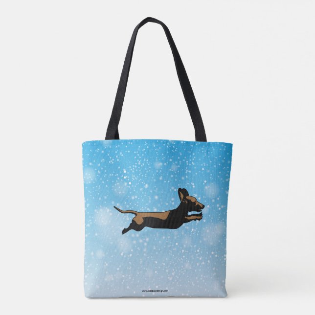 Bolsa Tote Saco do Dachshund (Verso)