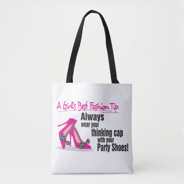 Bolsa Tote Saco do dedo do calçado (Frente)