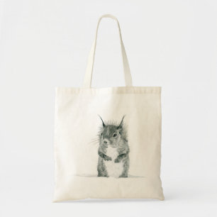 Bolsa Tote Saco do desenho do esquilo